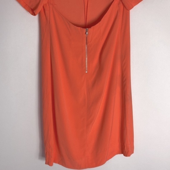 Sandro orange open back sheath dress small - Picture 4 of 7